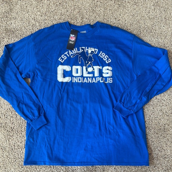 Indianapolis Colts Junk Food Clothing Blue Long Sleeve Tee - Picture 1 of 9